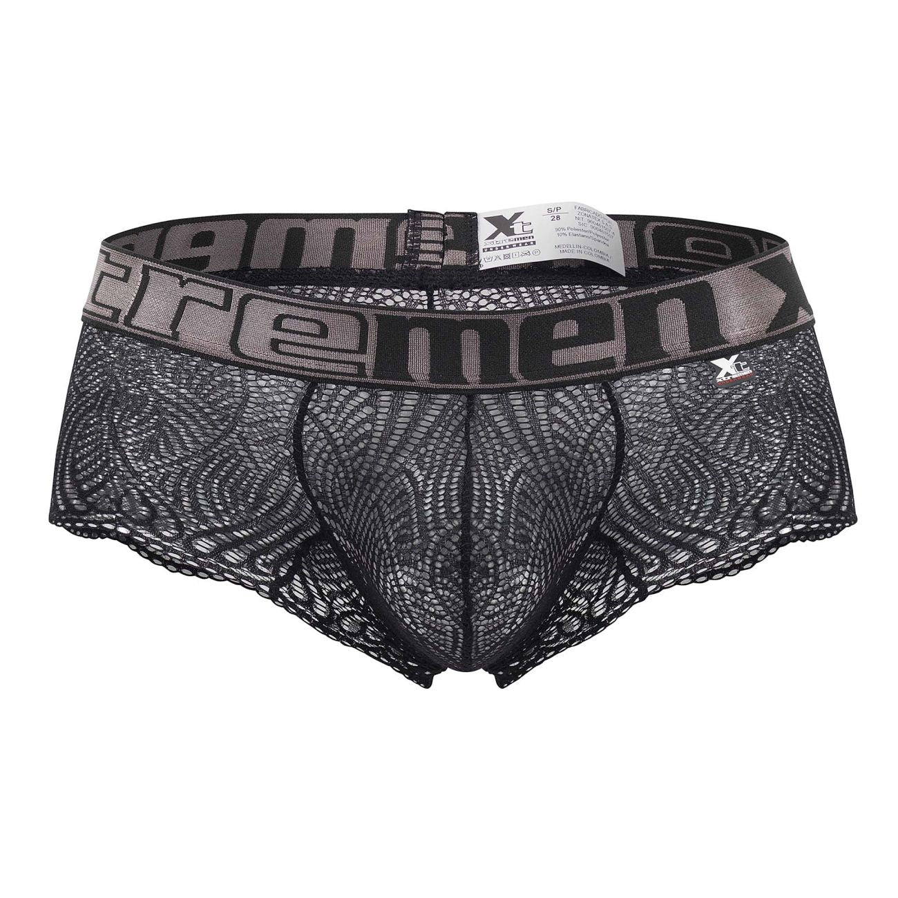 Xtremen 91123 Chic Lace Briefs Black