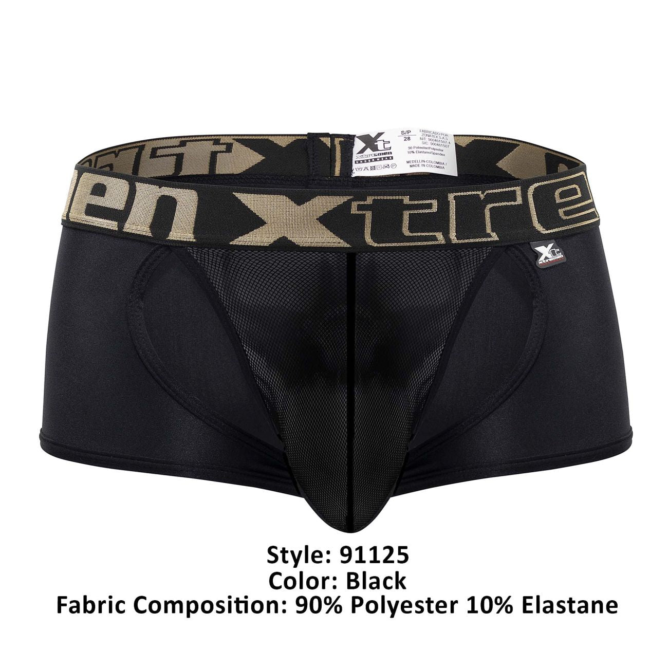 Xtremen 91125 Daring Mesh Trunks Black