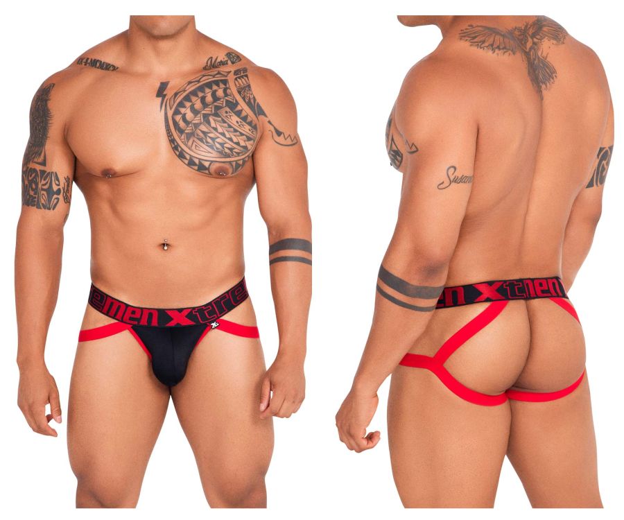 Xtremen 91139 Athletic Jockstrap Black