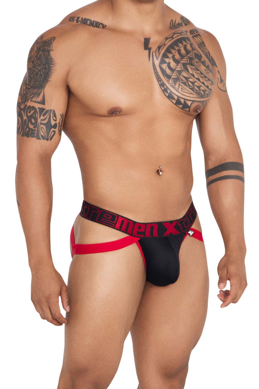 Xtremen 91139 Athletic Jockstrap Black
