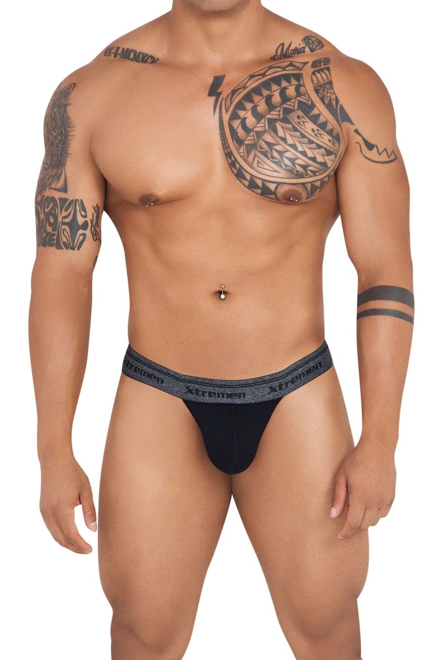 Xtremen 91141 Ultra-soft Thongs Black