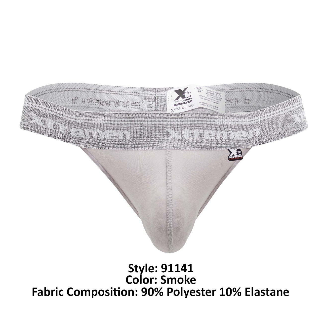Xtremen 91141 Ultra-soft Thongs Smoke