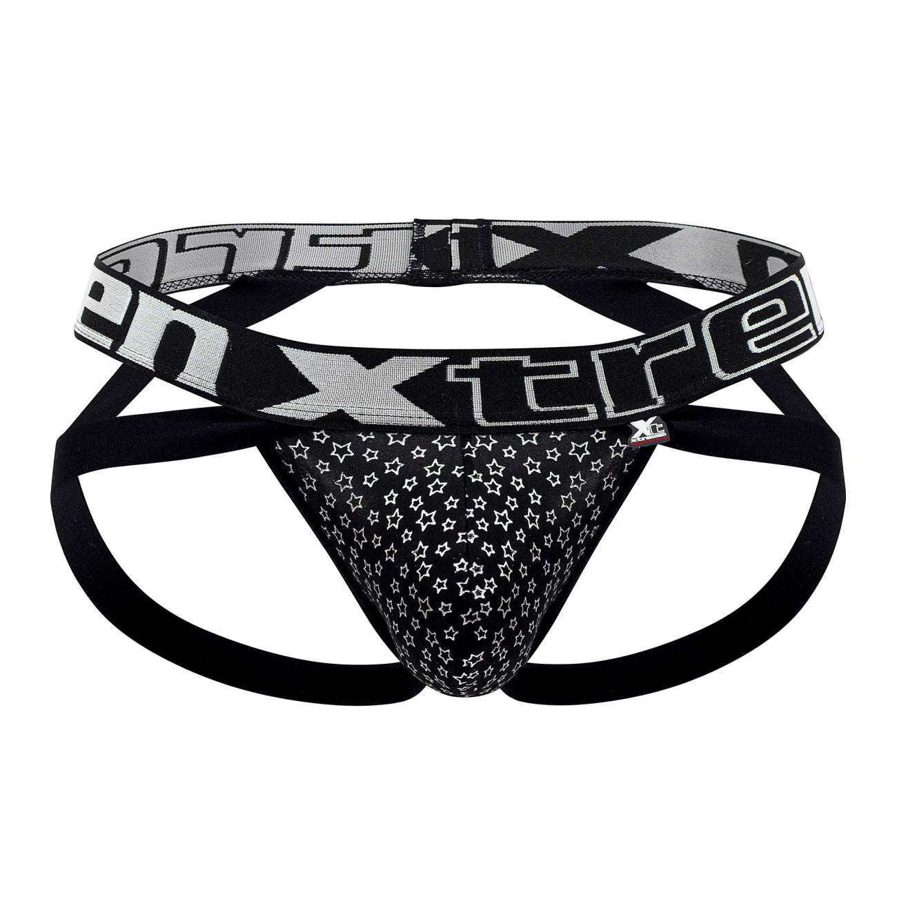 Xtremen 91165 Foil Jockstrap Black