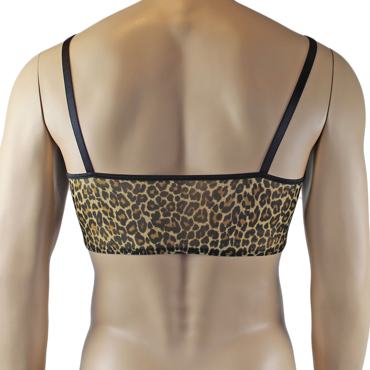 Mens Lingerie Animal Print Camisole Top Leopard