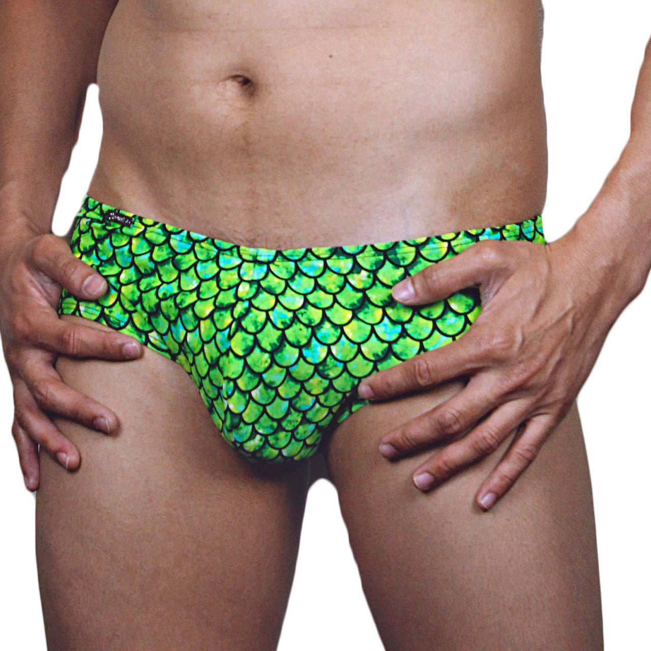 Mens Merman Aqua Man Mini Boxer Briefs Green