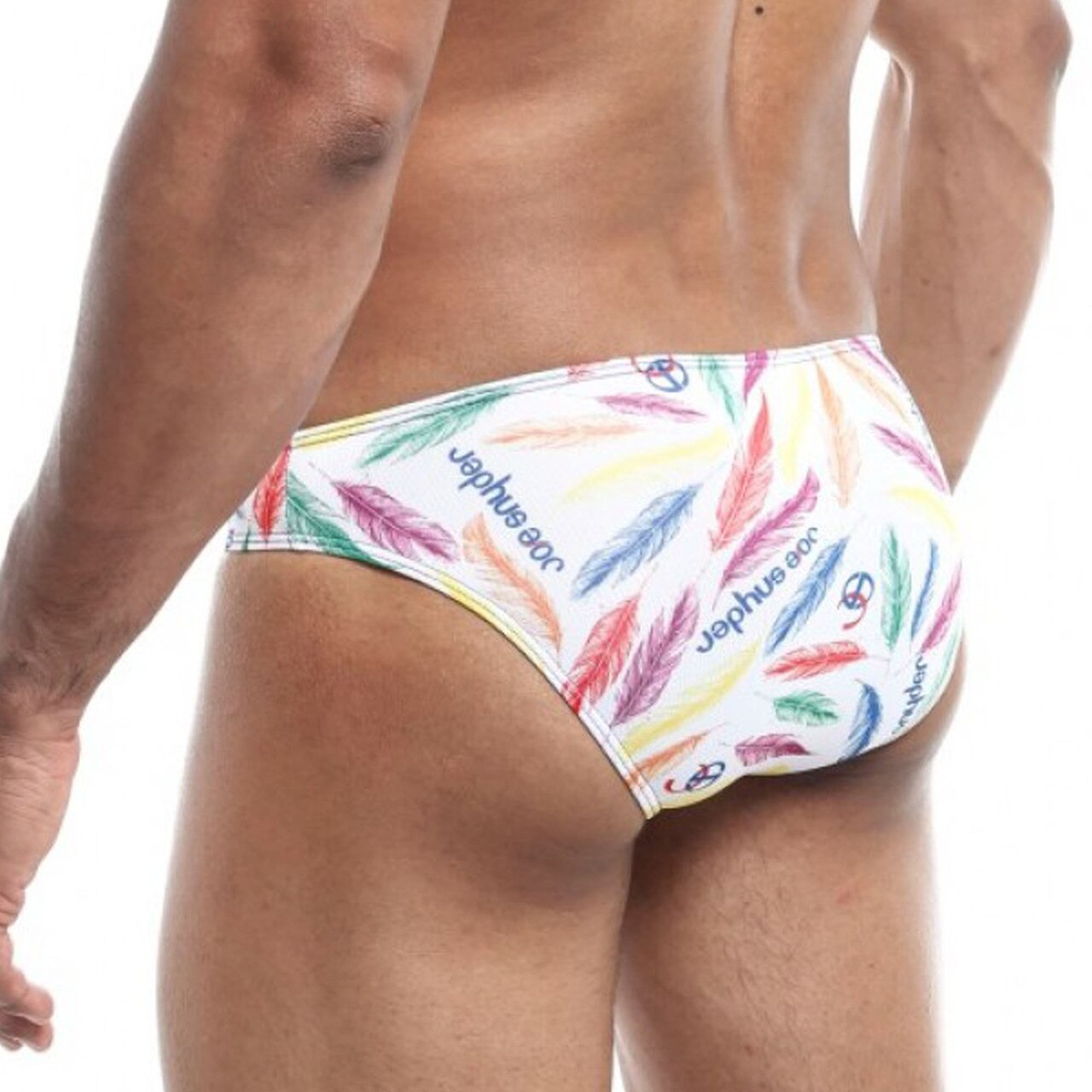 SALE - Mens Joe Snyder Polyester Bikini Brief Feathers