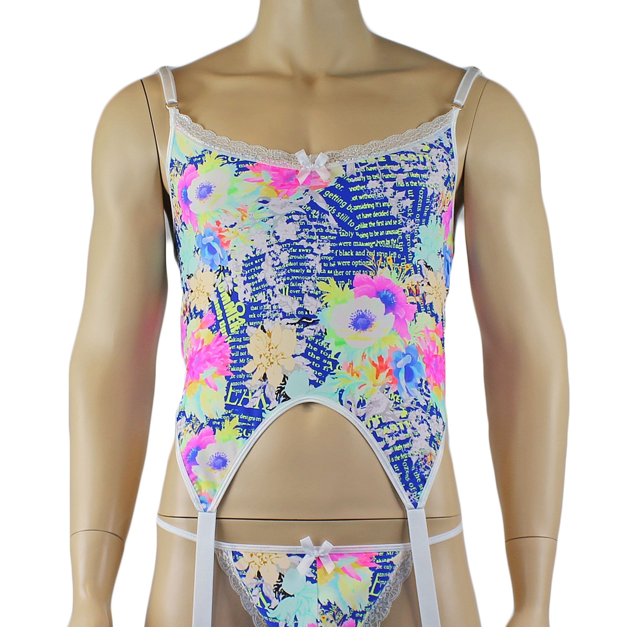 Mens Suzanne Floral Torso Corset Top