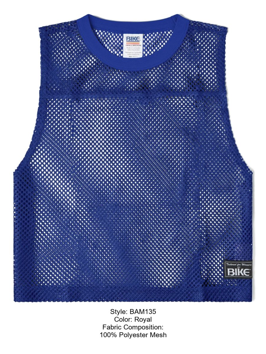 BIKE Athletic BAM135 Elevate Your Training Sleeveless Practice Jersey Color Royal