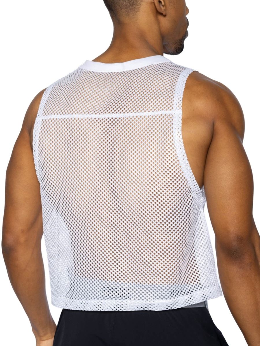 BIKE Athletic BAM135 Elevate Your Training Sleeveless Practice Jersey Color White