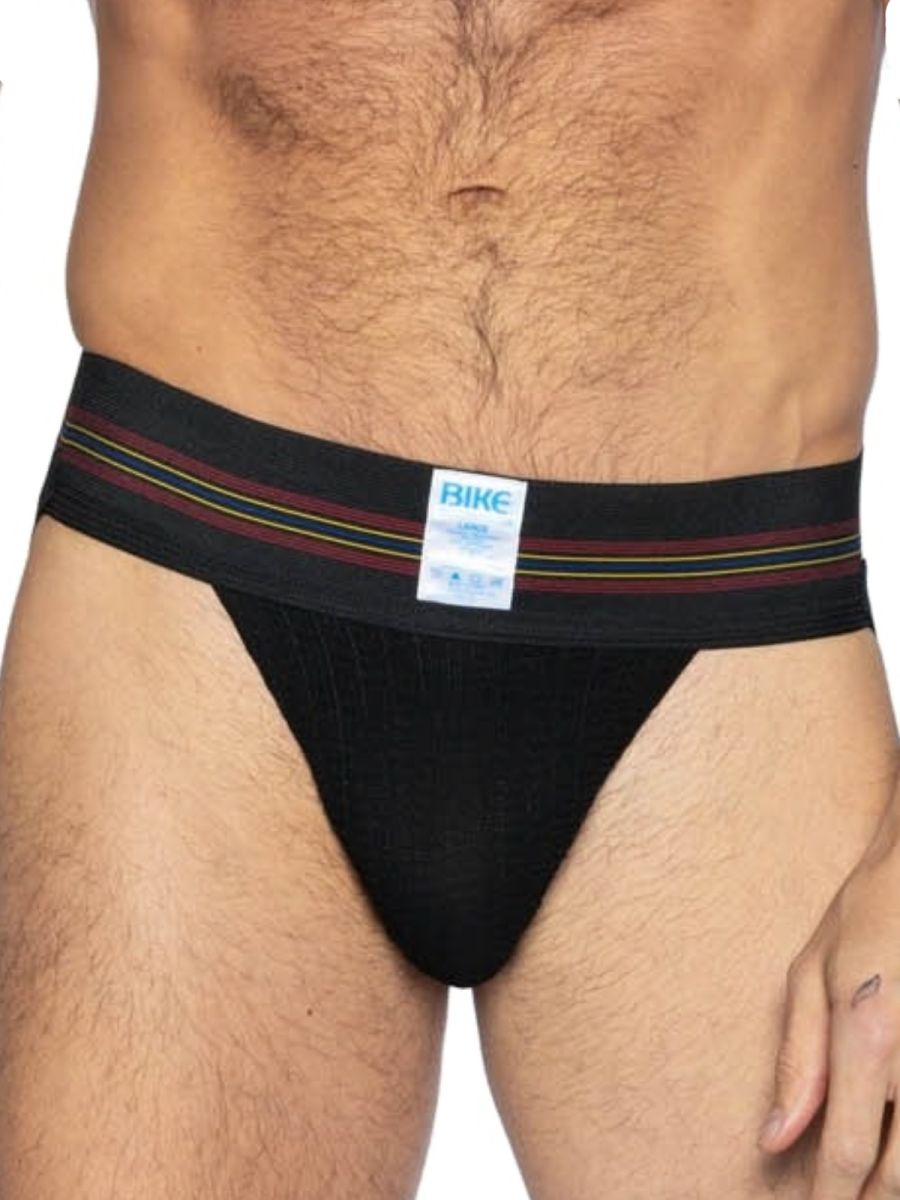 BIKE Athletic BAS306 Original Number 10 Jockstrap Performance Underwear Color Black