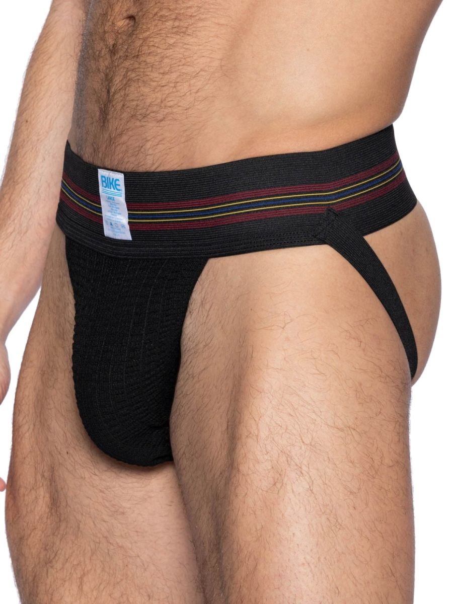 BIKE Athletic BAS306 Original Number 10 Jockstrap Performance Underwear Color Black