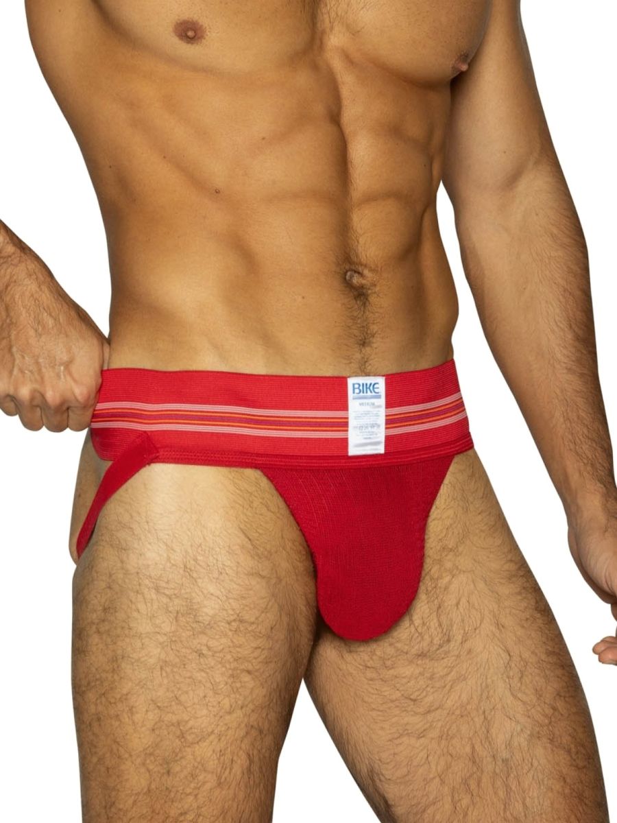 BIKE Athletic BAS306 Original Number 10 Jockstrap Performance Underwear Color Red