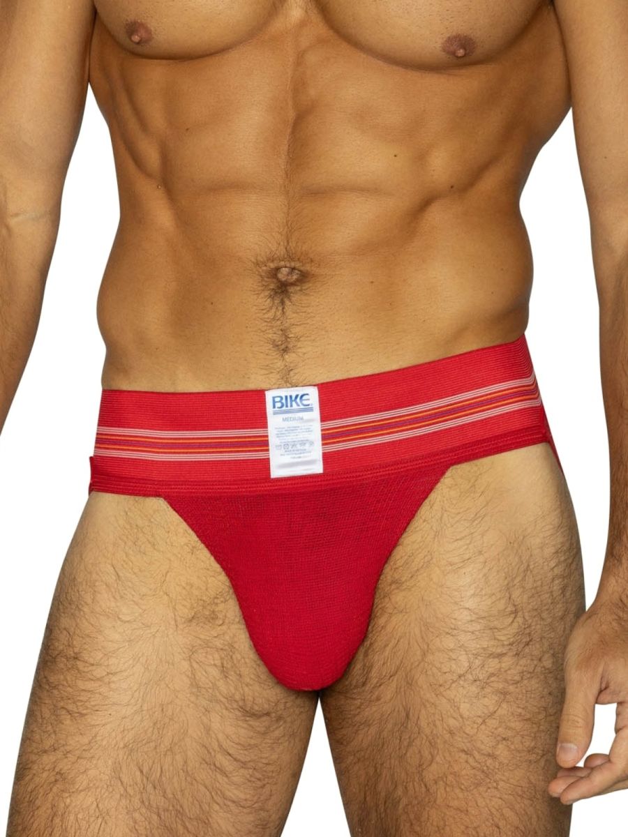 BIKE Athletic BAS306 Original Number 10 Jockstrap Performance Underwear Color Red