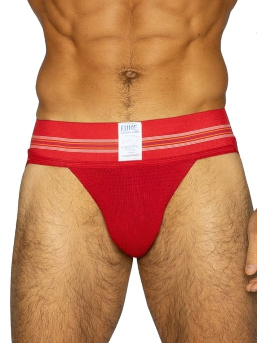 BIKE Athletic BAS306 Original Number 10 Jockstrap Performance Underwear Color Red