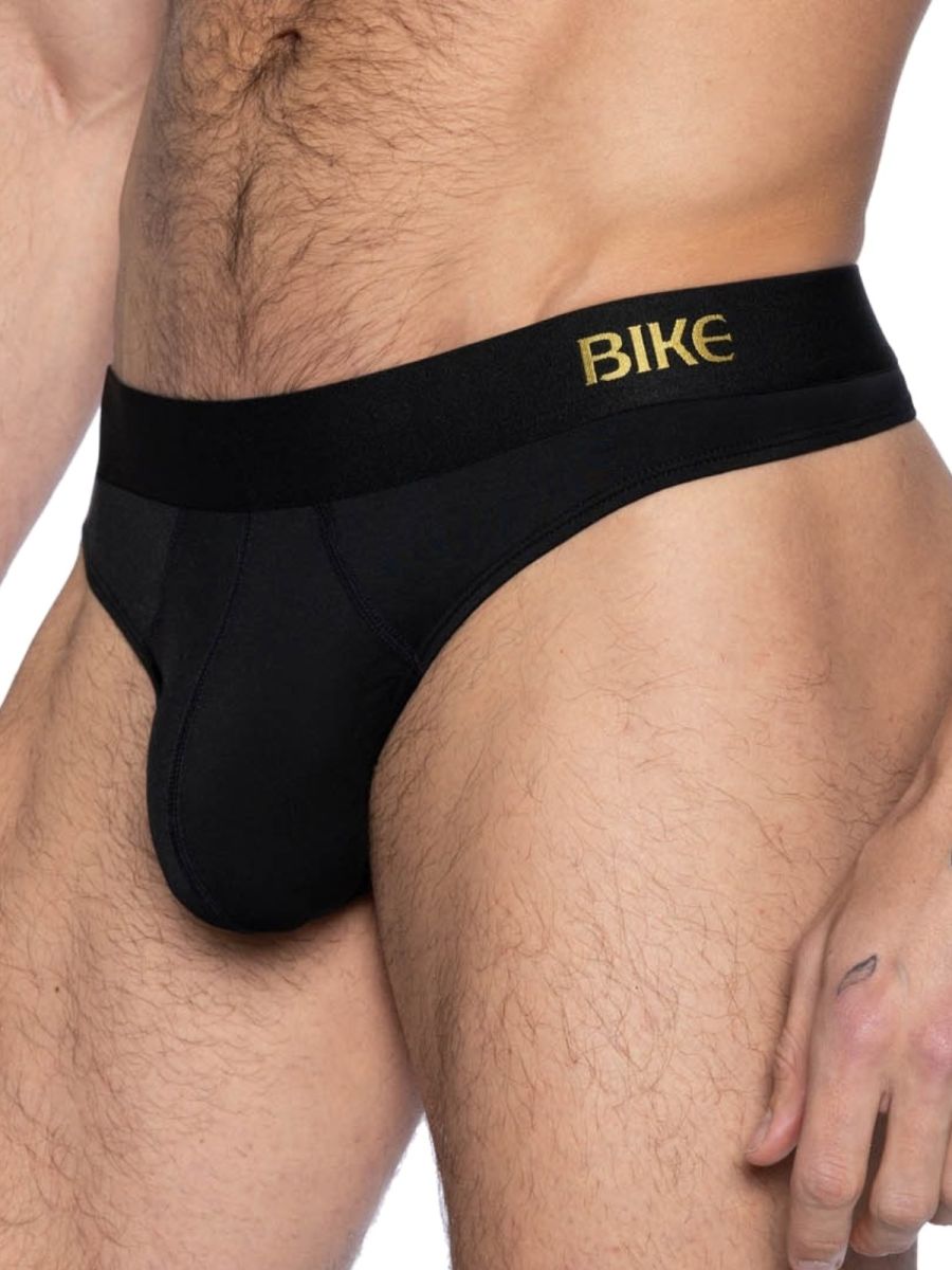 BIKE Athletic BAS319 Active Bold Style Thong for the Modern Man Color Black