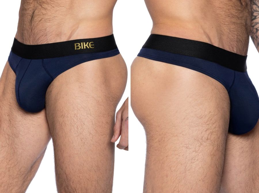BIKE Athletic BAS319 Active Bold Style Thong for the Modern Man Color Navy