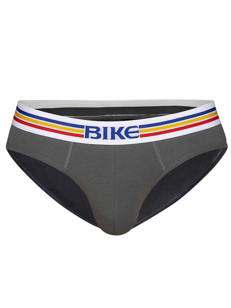 BIKE Athletic BAS327 Stretch Cotton Comfortable Brief Color Charcoal Plus Sizes