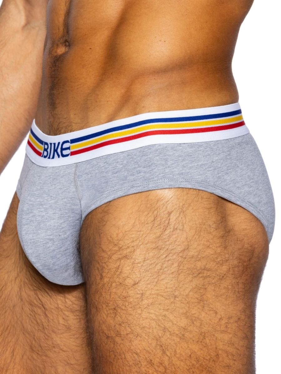 BIKE Athletic BAS327 Stretch Cotton Comfortable Brief Color Gray