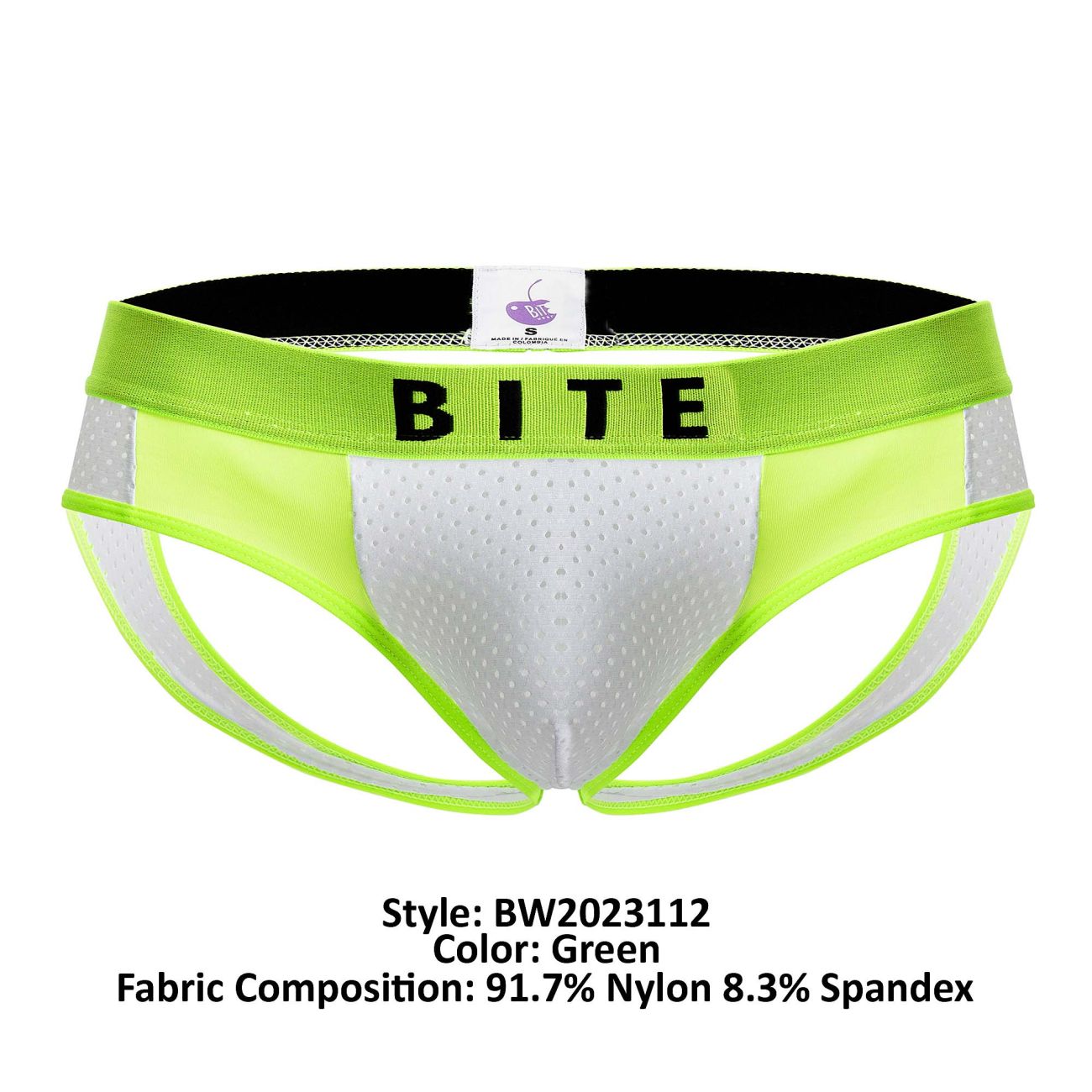 BiteWear BW2023112 Dirty Plum Jockstrap Green