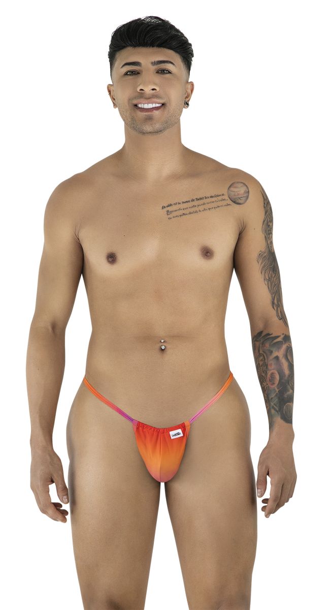 CandyMan 9586 Mens Sexy G-string Thong Orange Print