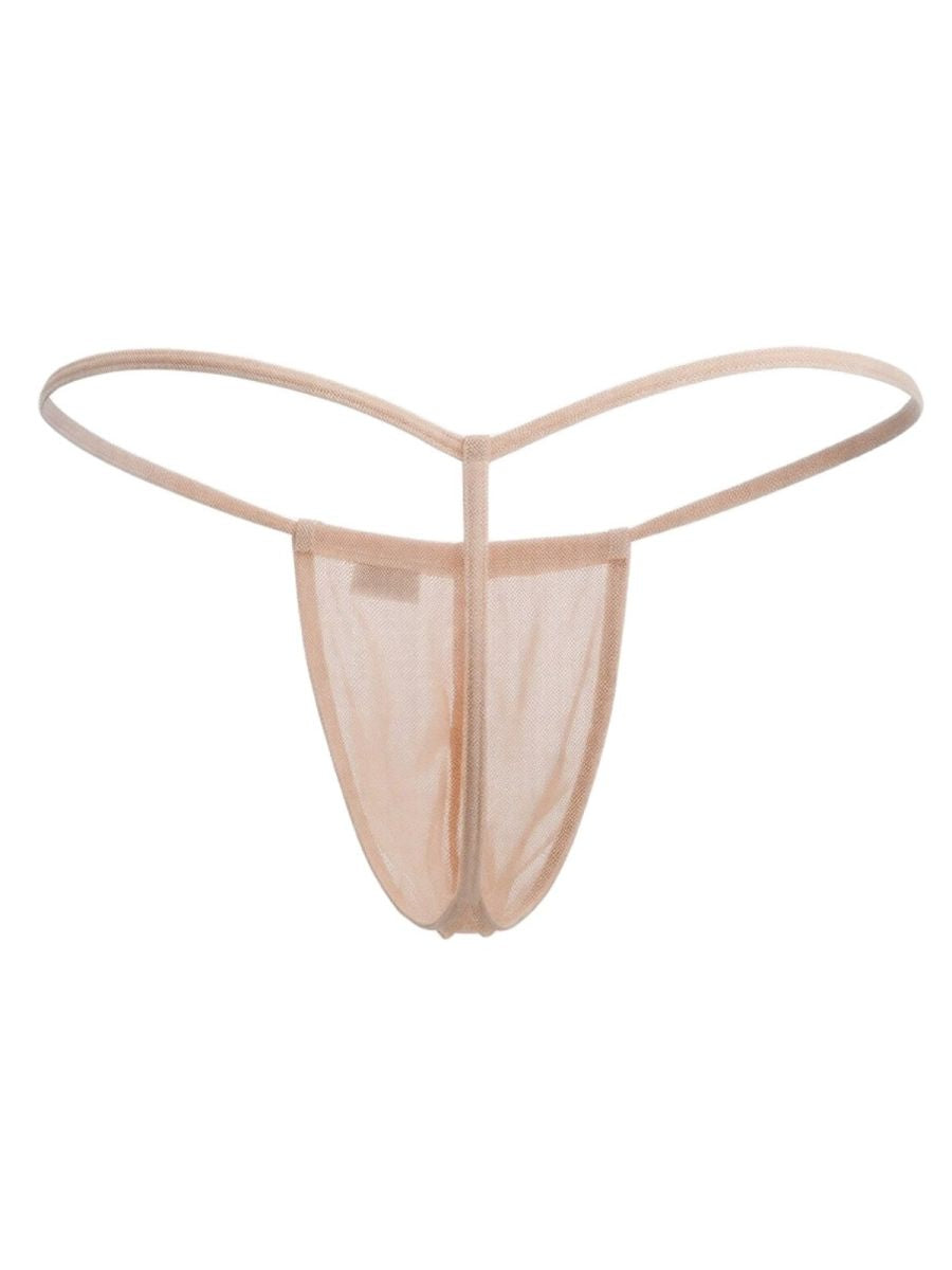 CandyMan 9586 Mens Sexy G-string Thong Tangerine Mesh