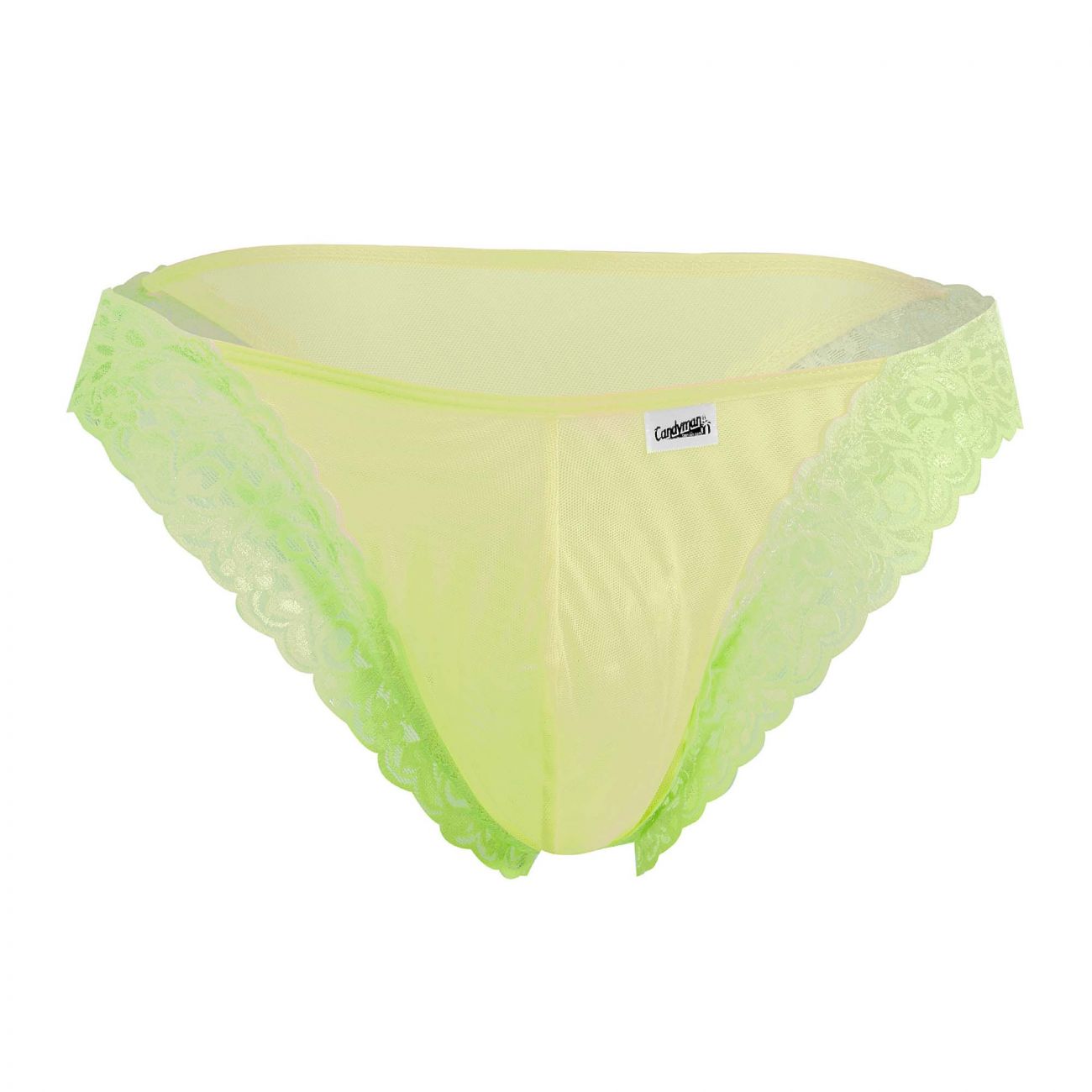 JCSTK - CandyMan 99506 Mesh-Lace Thongs Hot Green