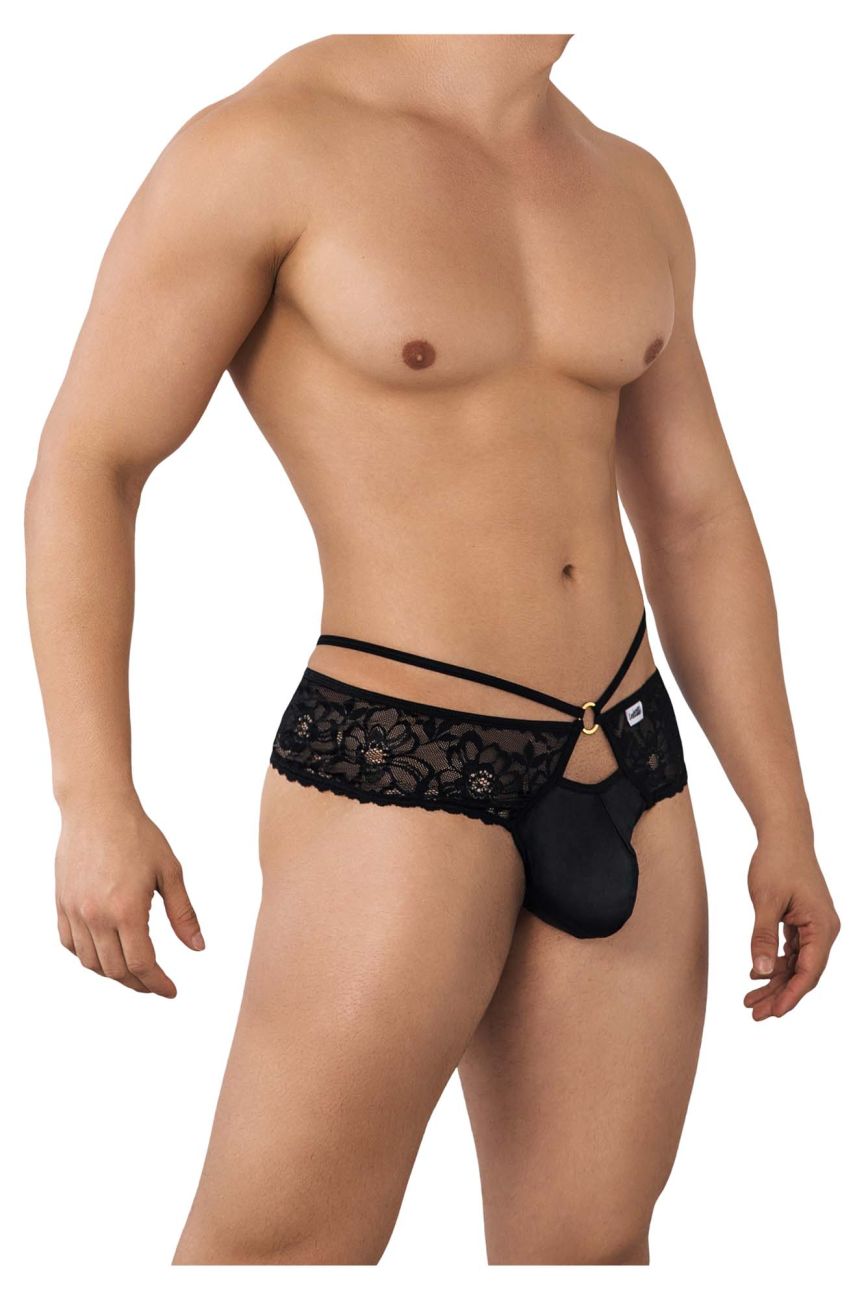 CandyMan 99647 Lace Thongs Black