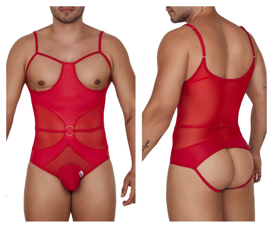 JCSTK - CandyMan 99670 Harness Bodysuit Red