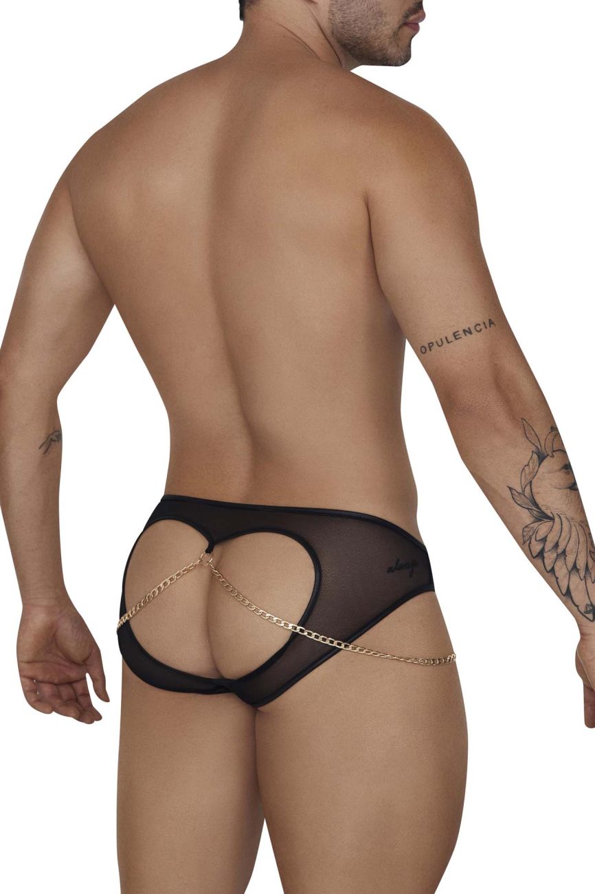 CandyMan 99672 Chain Jock Briefs Black