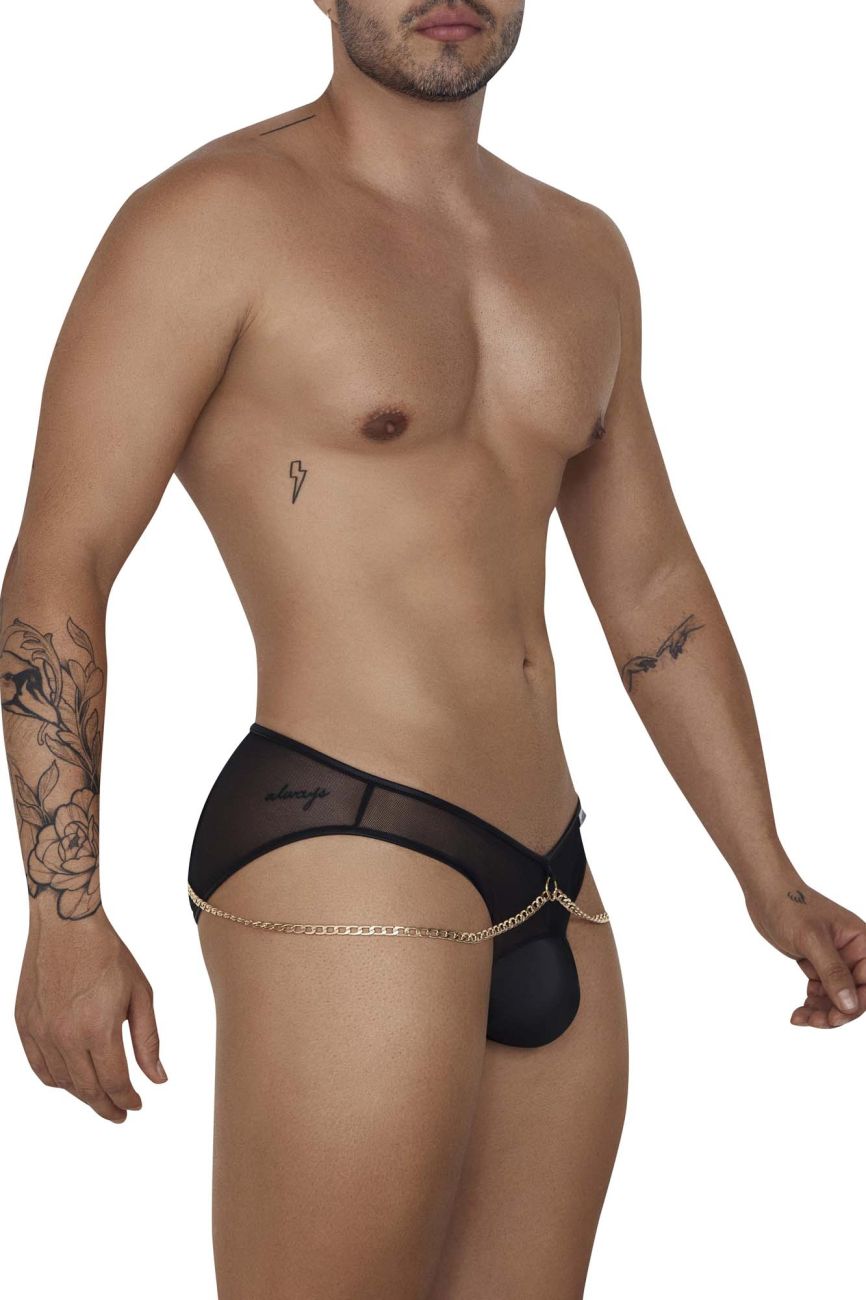 CandyMan 99672 Chain Jock Briefs Black