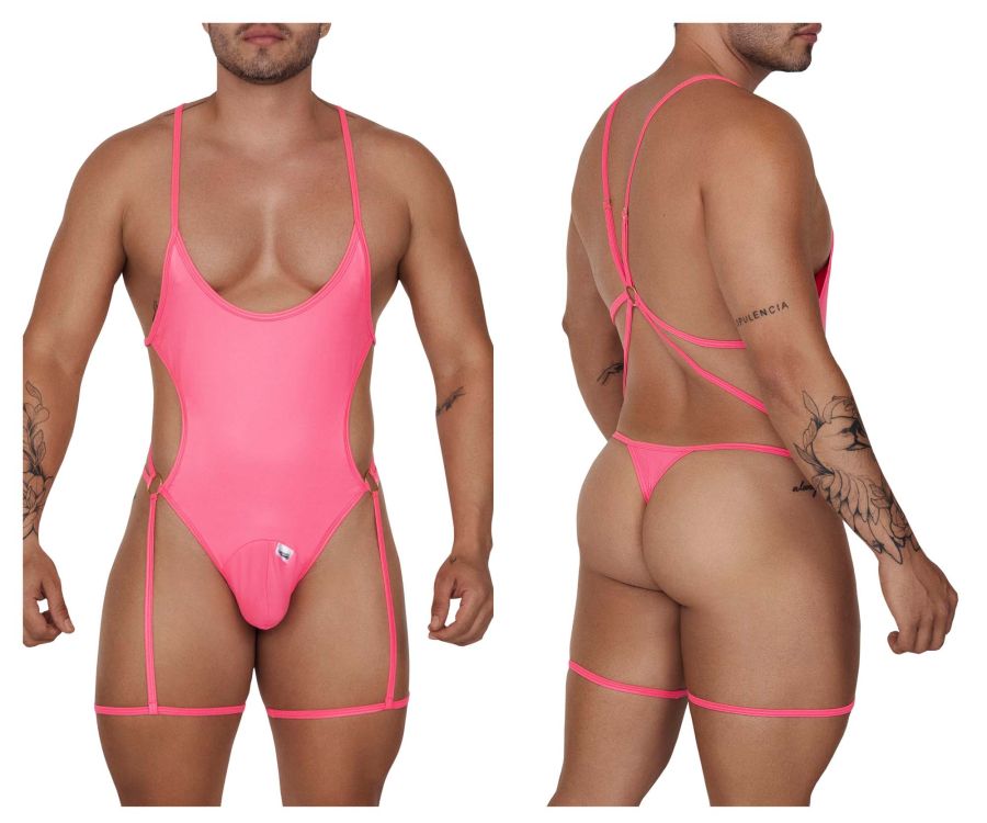 JCSTK - CandyMan 99697 Garter Bodysuit Pink