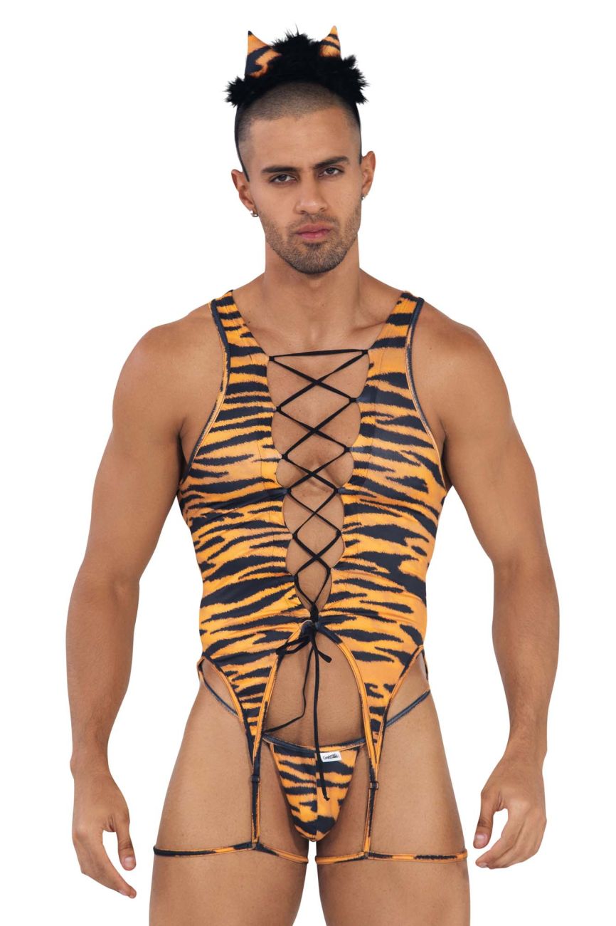 CandyMan 99734 Safari Bodysuit Tiger Print