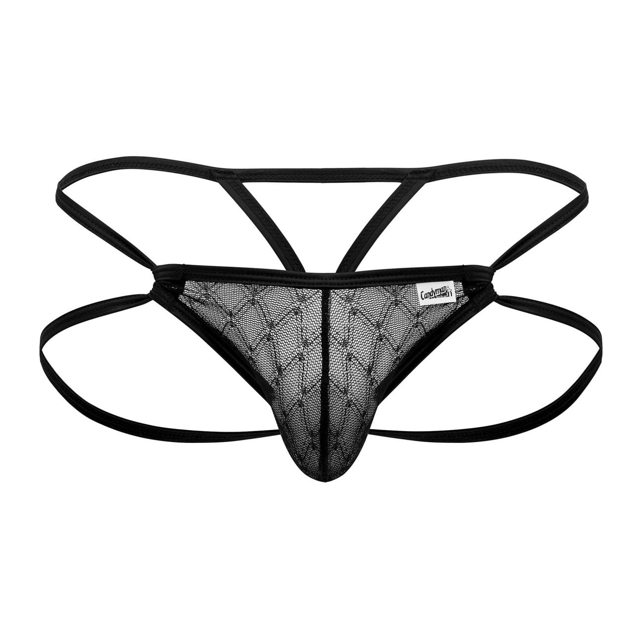 CandyMan 99762 Jock G-String Black