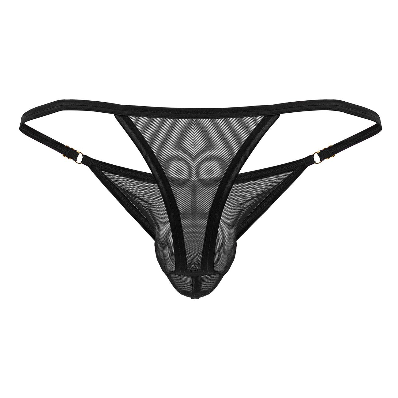 CandyMan 99776 Mesh Thongs Black