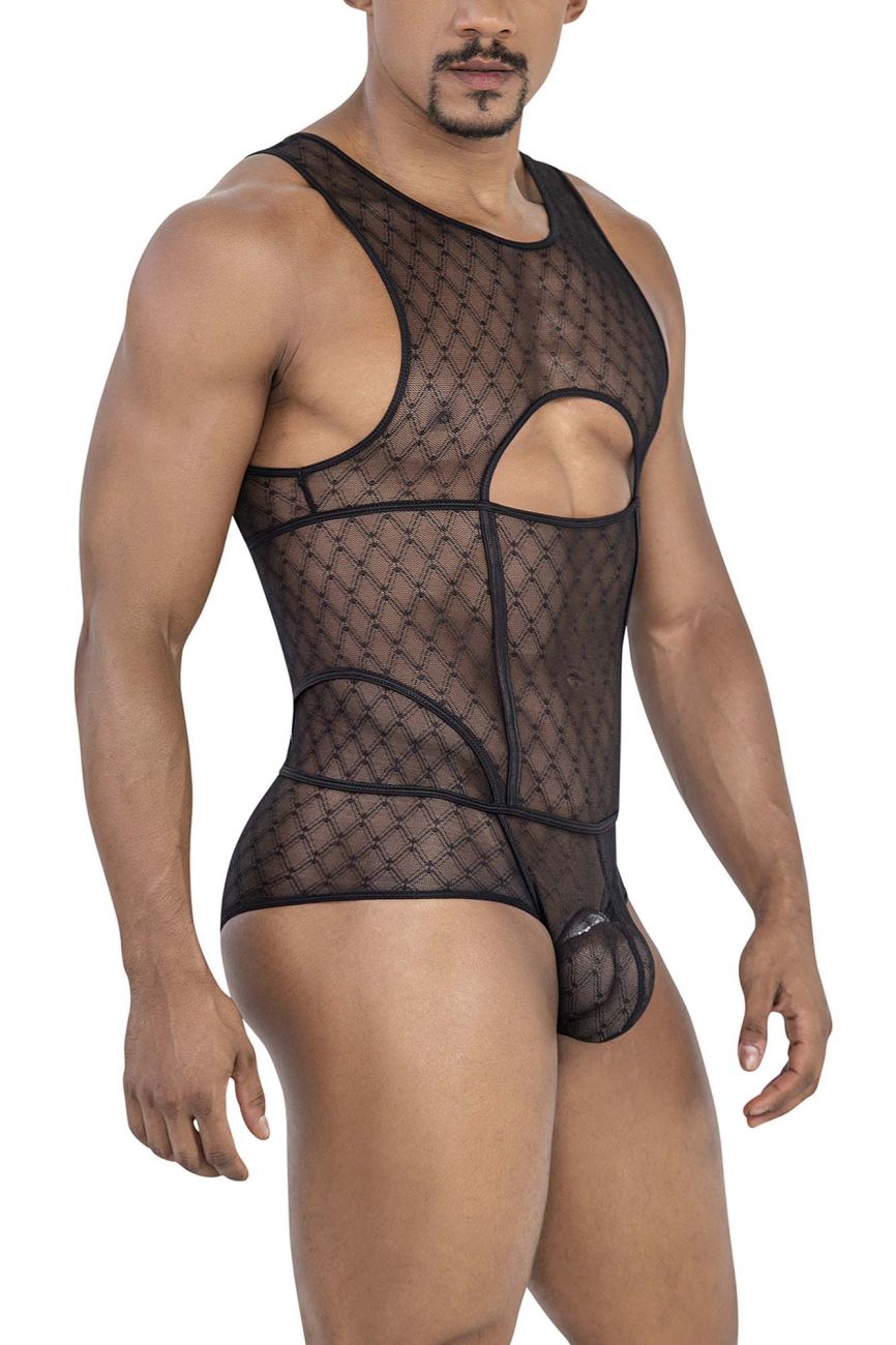 CandyMan 99794 Mesh Bodysuit Black