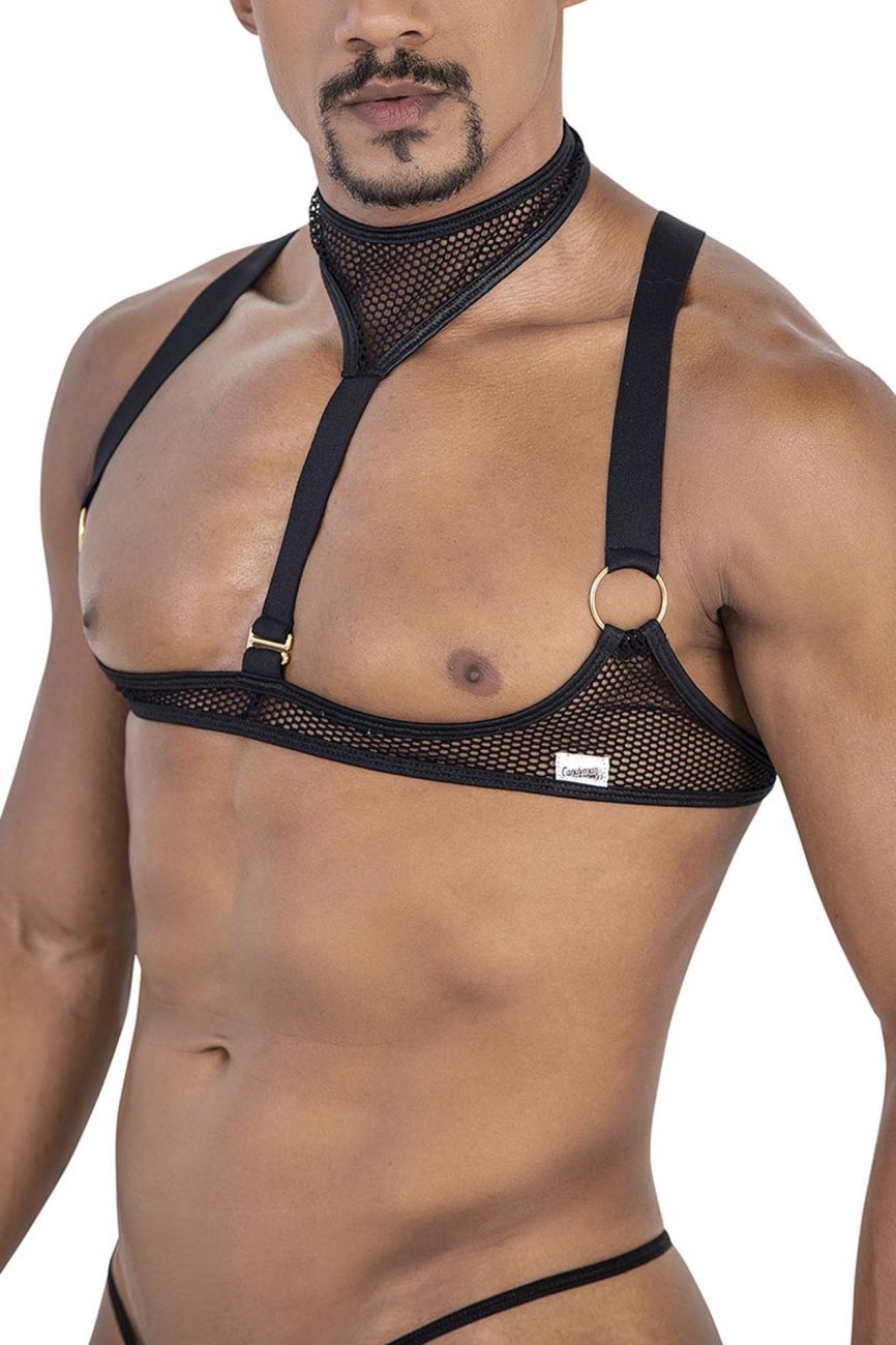 CandyMan 99809 Mesh Harness Black