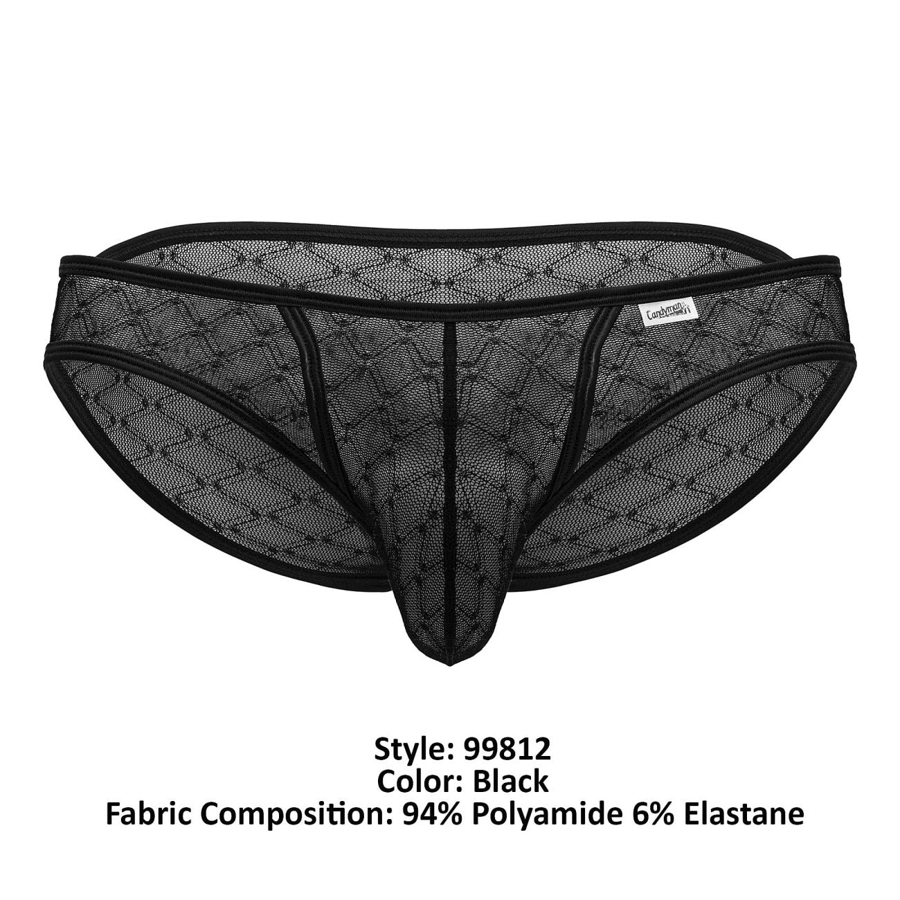 CandyMan 99812 Mesh Briefs Black