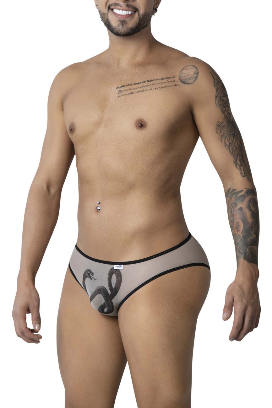 CandyMan 99871 Egyptian Mens Sexy Briefs Nude-Black
