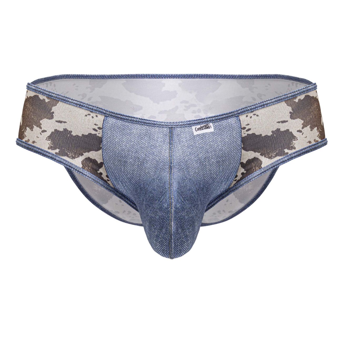 CandyMan 99900 Cowboy Mens Denim Animal Print Briefs