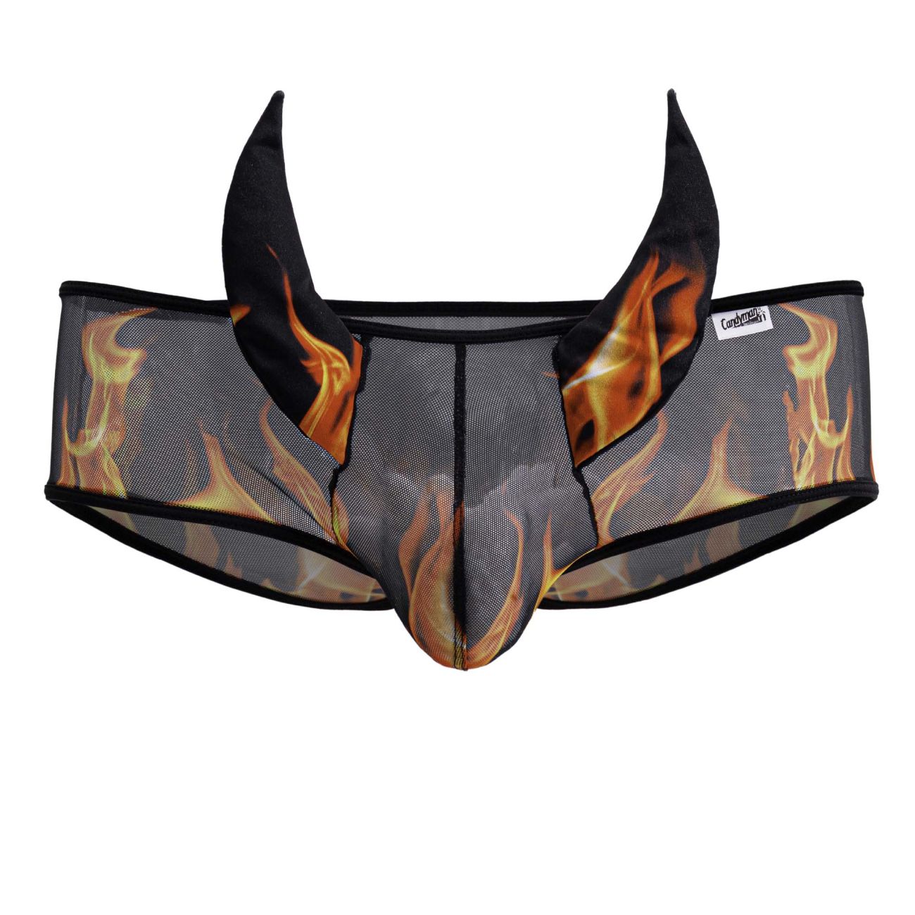 CandyMan 99917 Wicked Mens Devil Costume Trunks Black