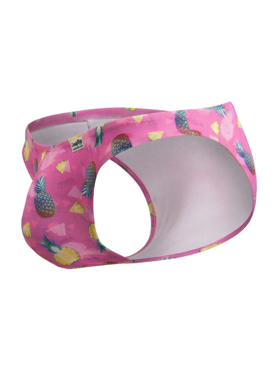 CandyMan 99923 Mens Vacation Energy Bikini Underwear Printed Pink