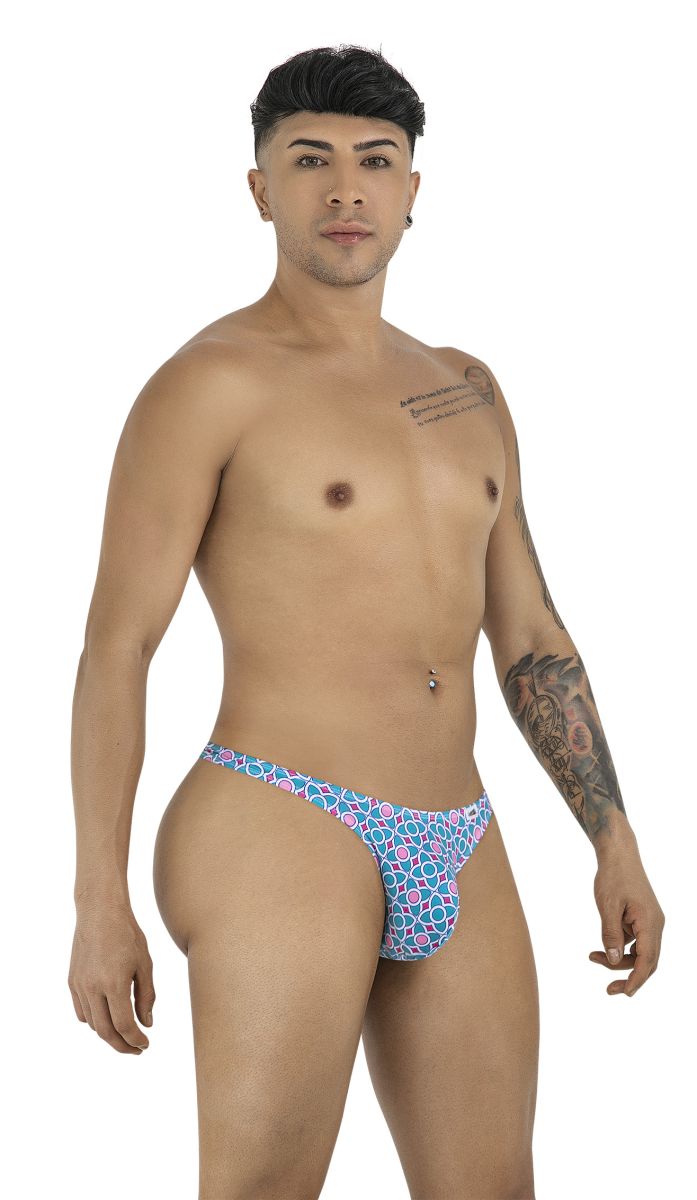 CandyMan 99924 Mens Colourful Modern Vibe Thongs Printed Blue