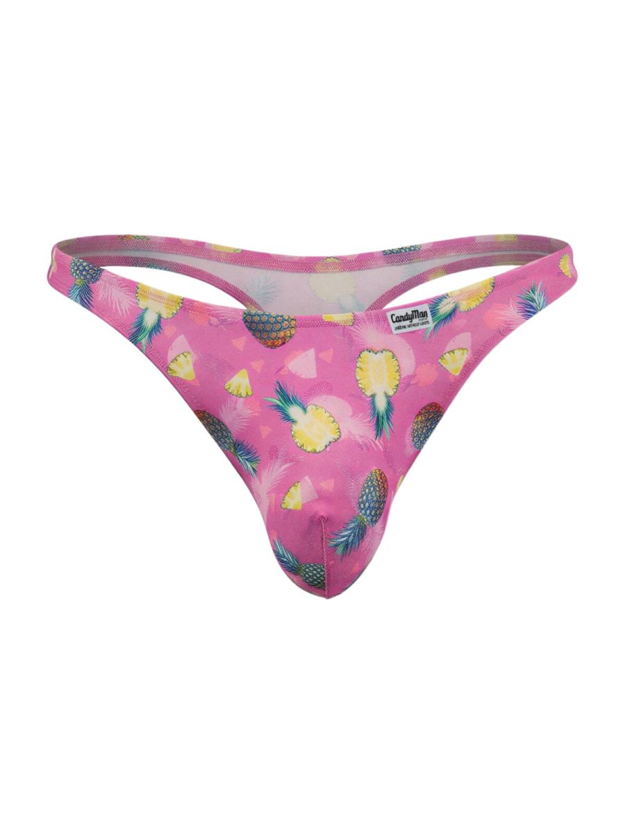 CandyMan 99924 Mens Colourful Modern Vibe Thongs Printed Pink