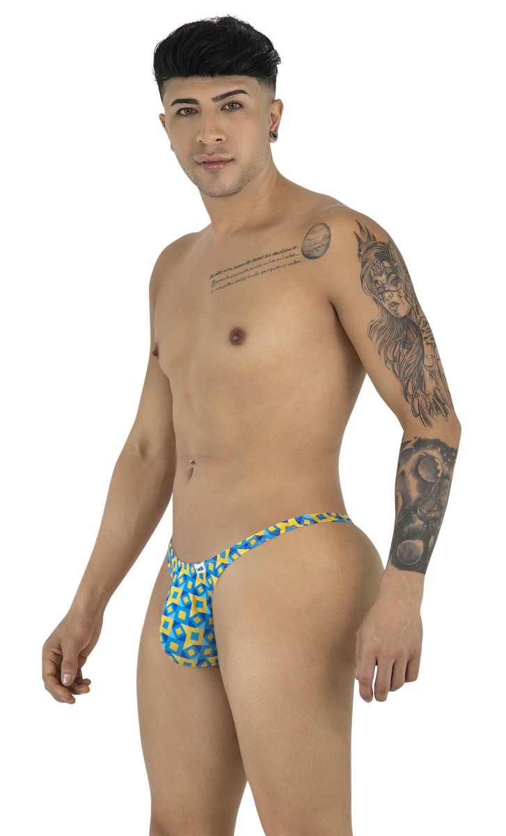 CandyMan 99924 Mens Colourful Modern Vibe Thongs Printed Turquoise