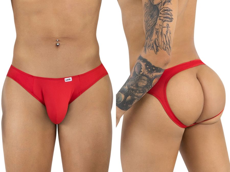 CandyMan 99929 Mens Minimal Front Sexy Jockstrap Red