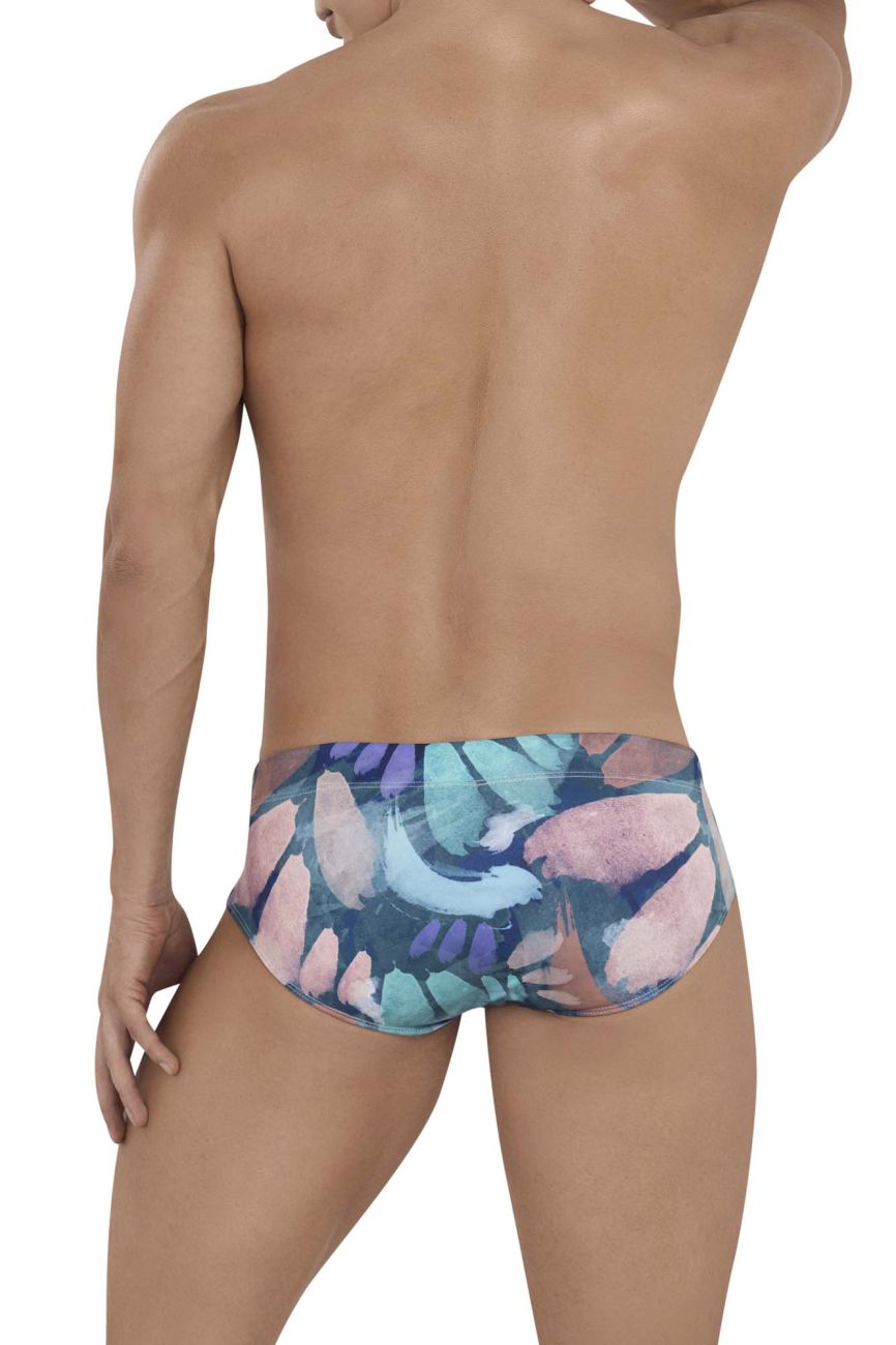 JCSTK - Clever 1159 Serene Swim Briefs Green Print