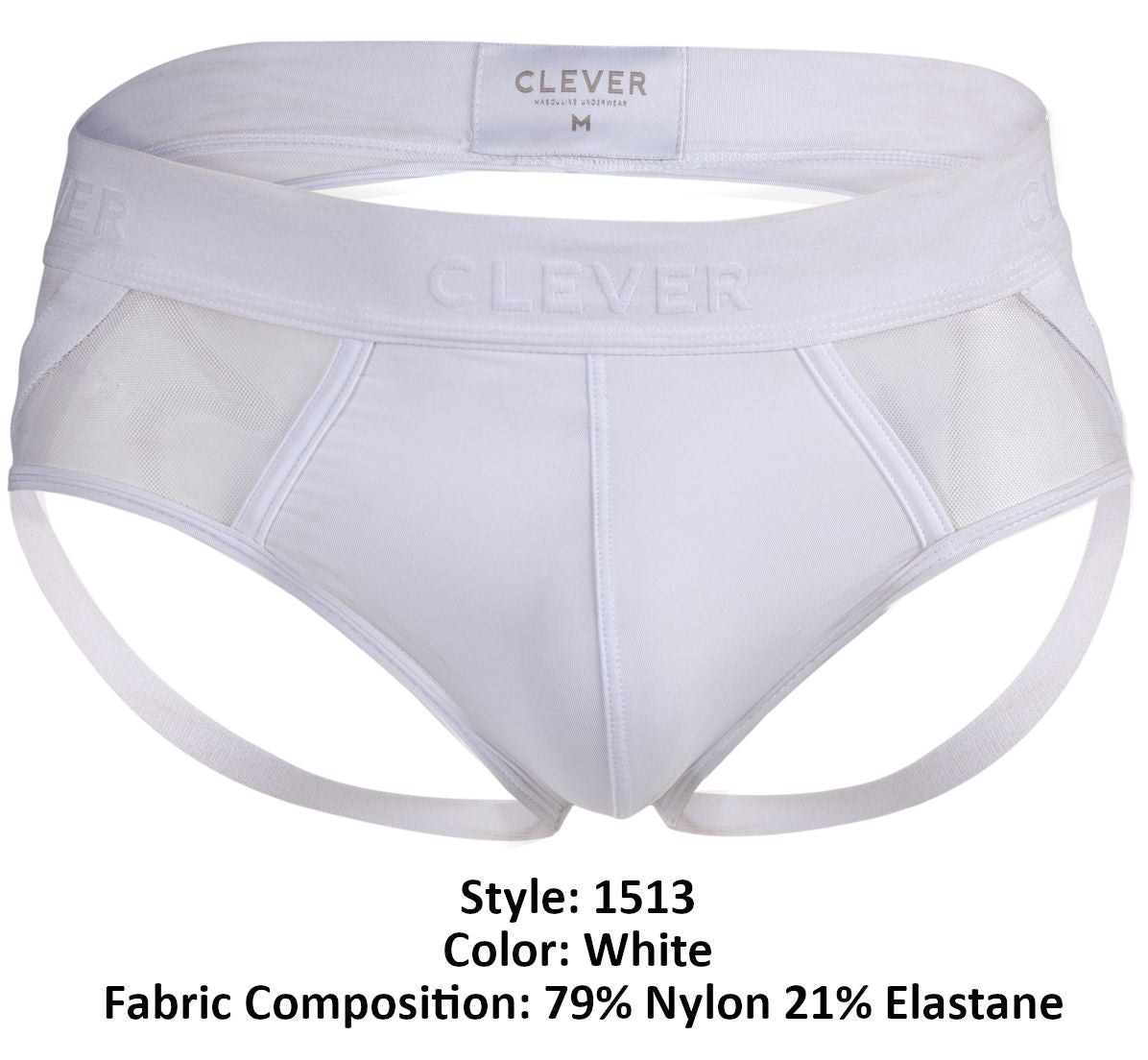 Clever 1513 Caspian Jockstrap White