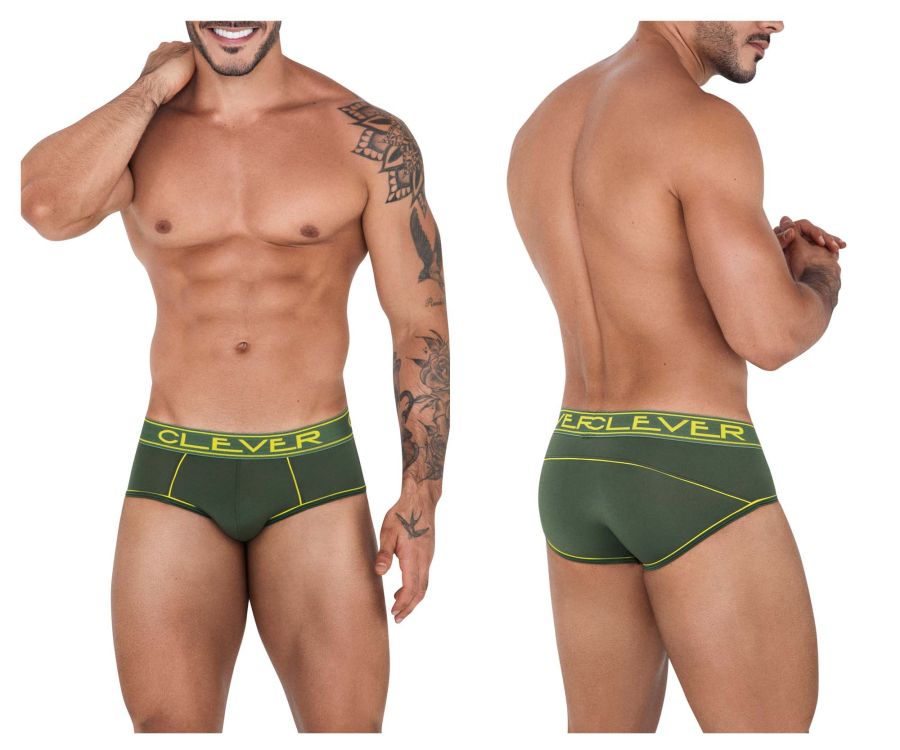 Clever 1527 Strait Briefs Green