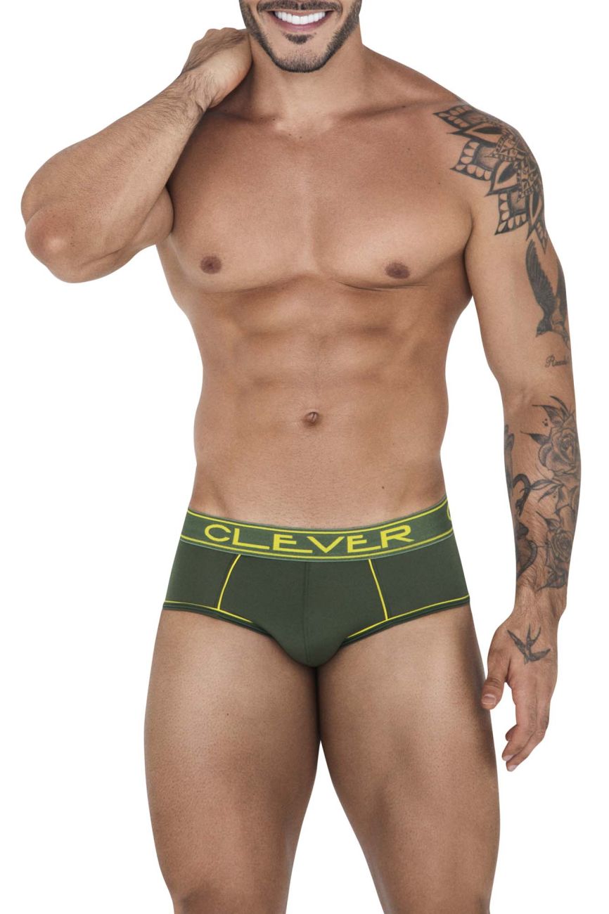 Clever 1527 Strait Briefs Green