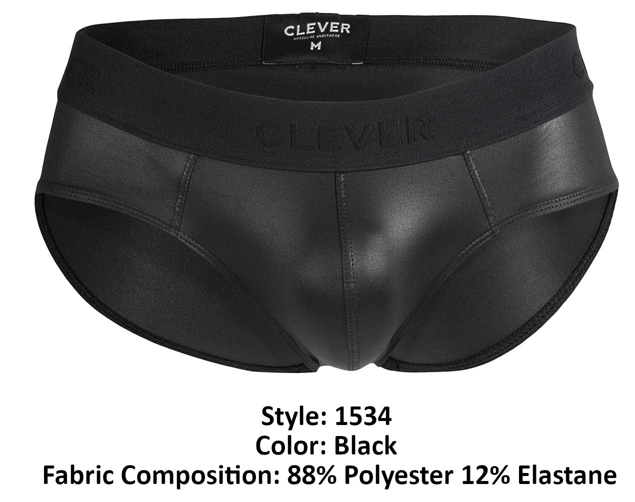 Clever 1534 Kraken Briefs Black